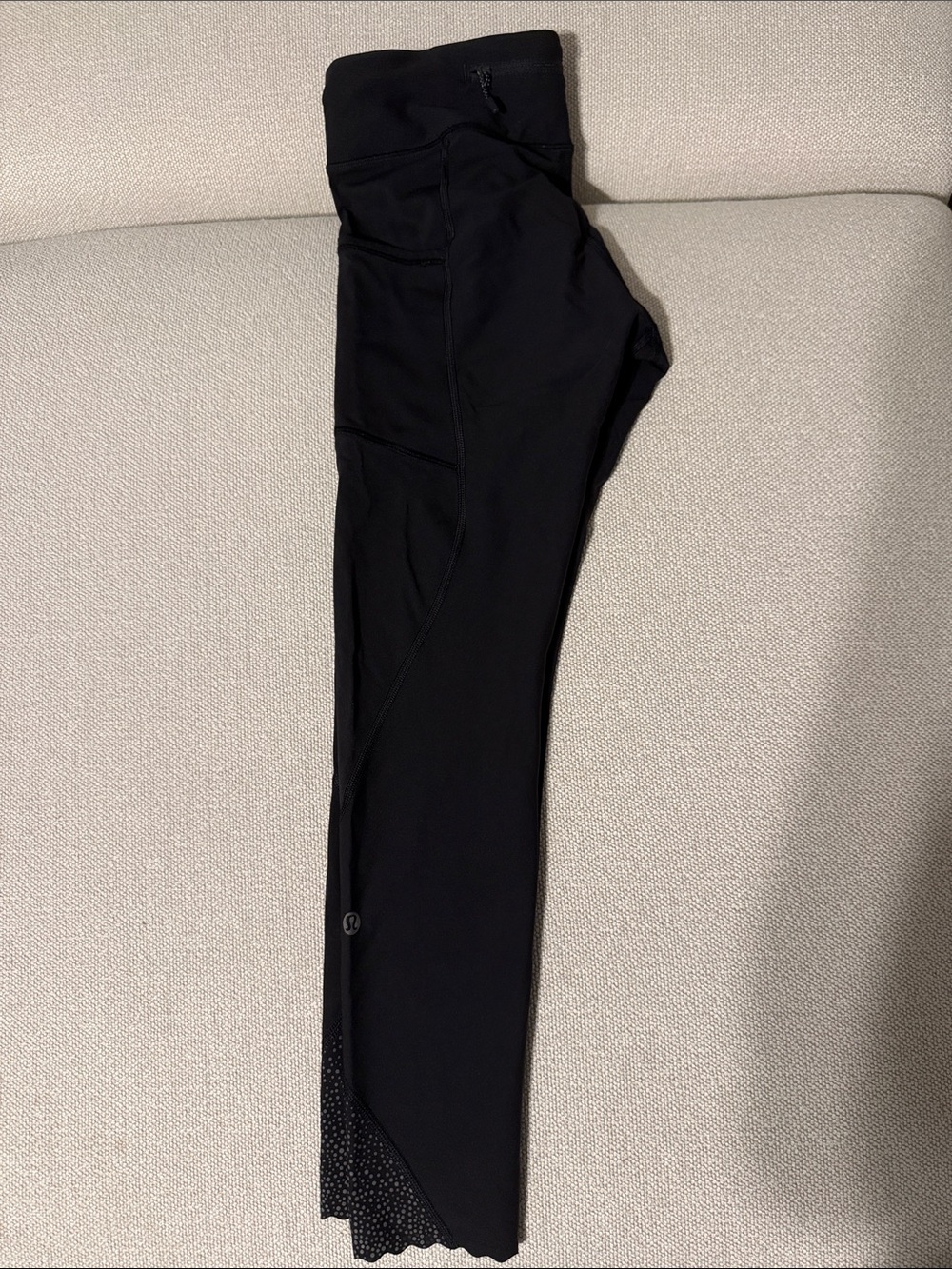 lululemon athletica Black Performance Leggings with Grippy Hem - Picture 2 of 2